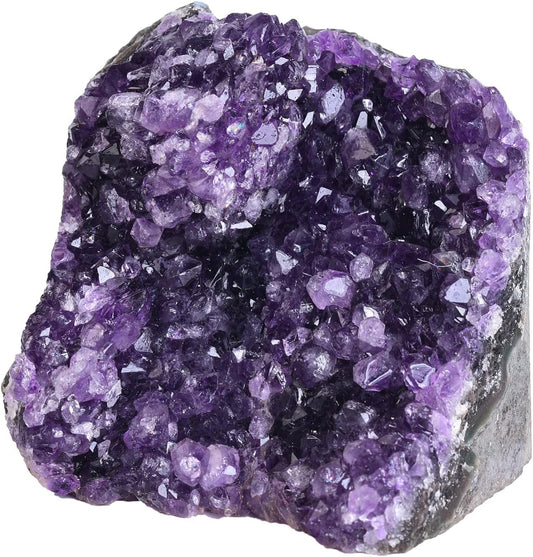 a Class Amethyst Crystal Cluster Raw Quartz Small 0.5-1 LBS Brazil Purple Irregular Unpolished, Home Decor