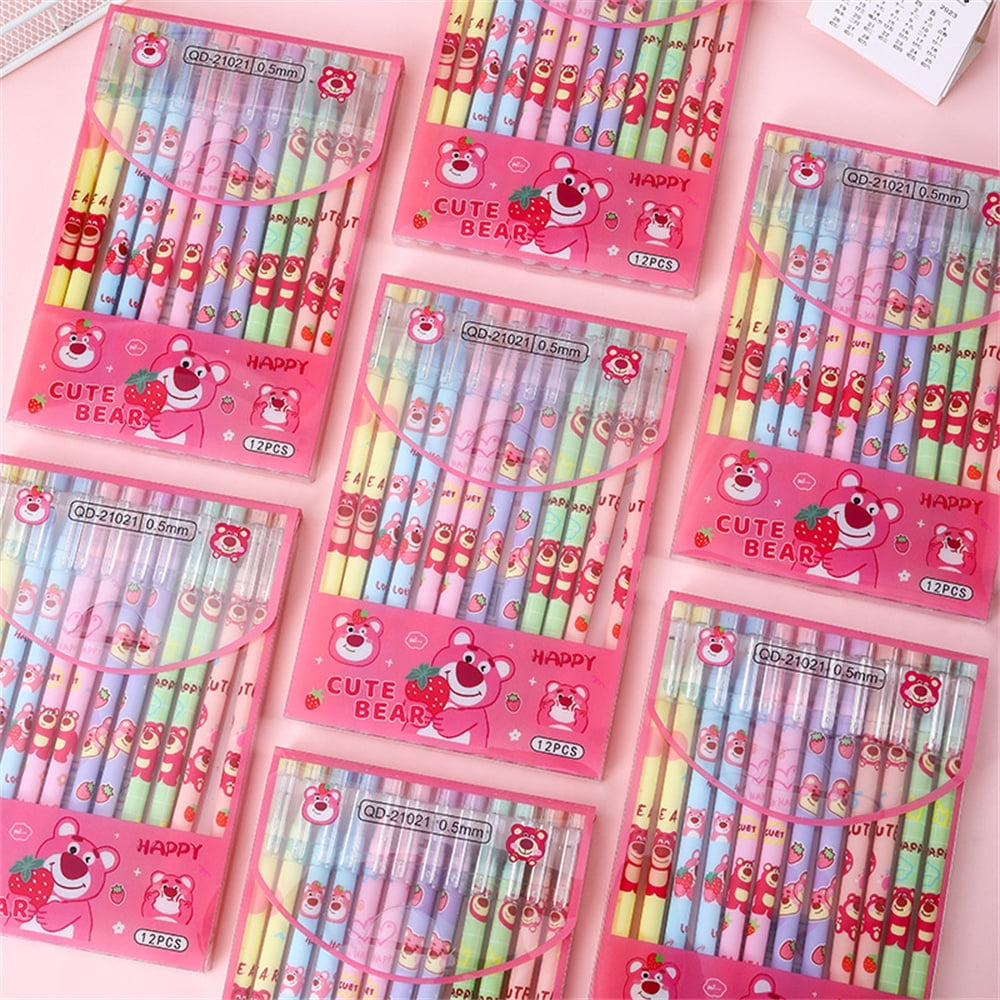 Anime Hello Kitty Sanrio Erasable Neutral Pen Kawaii Kuromi Cinnamoroll Student Gel Pen Office Stationery Supplies Wholesale