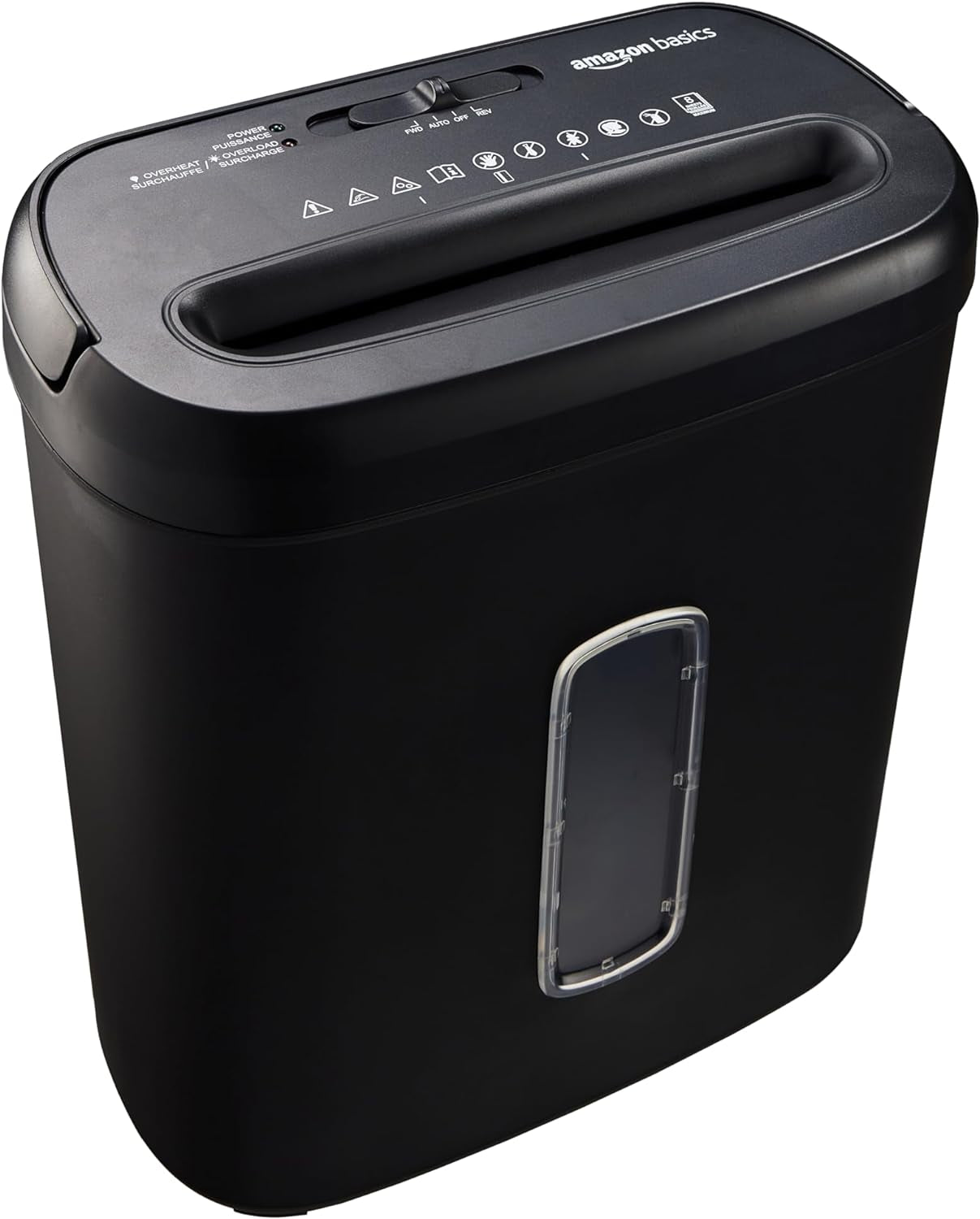 8-Sheet Cross Cut Paper Shredder and Credit Card Shredder - Black